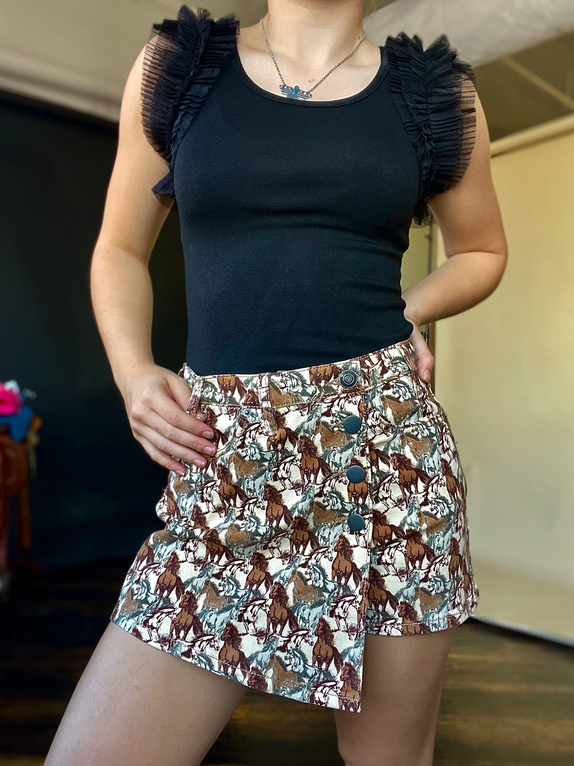 Final Sale ✨Giddy - Up Skort