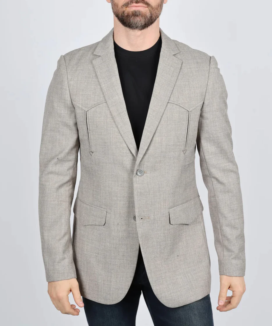 Heather Beige Blazer - Image 2