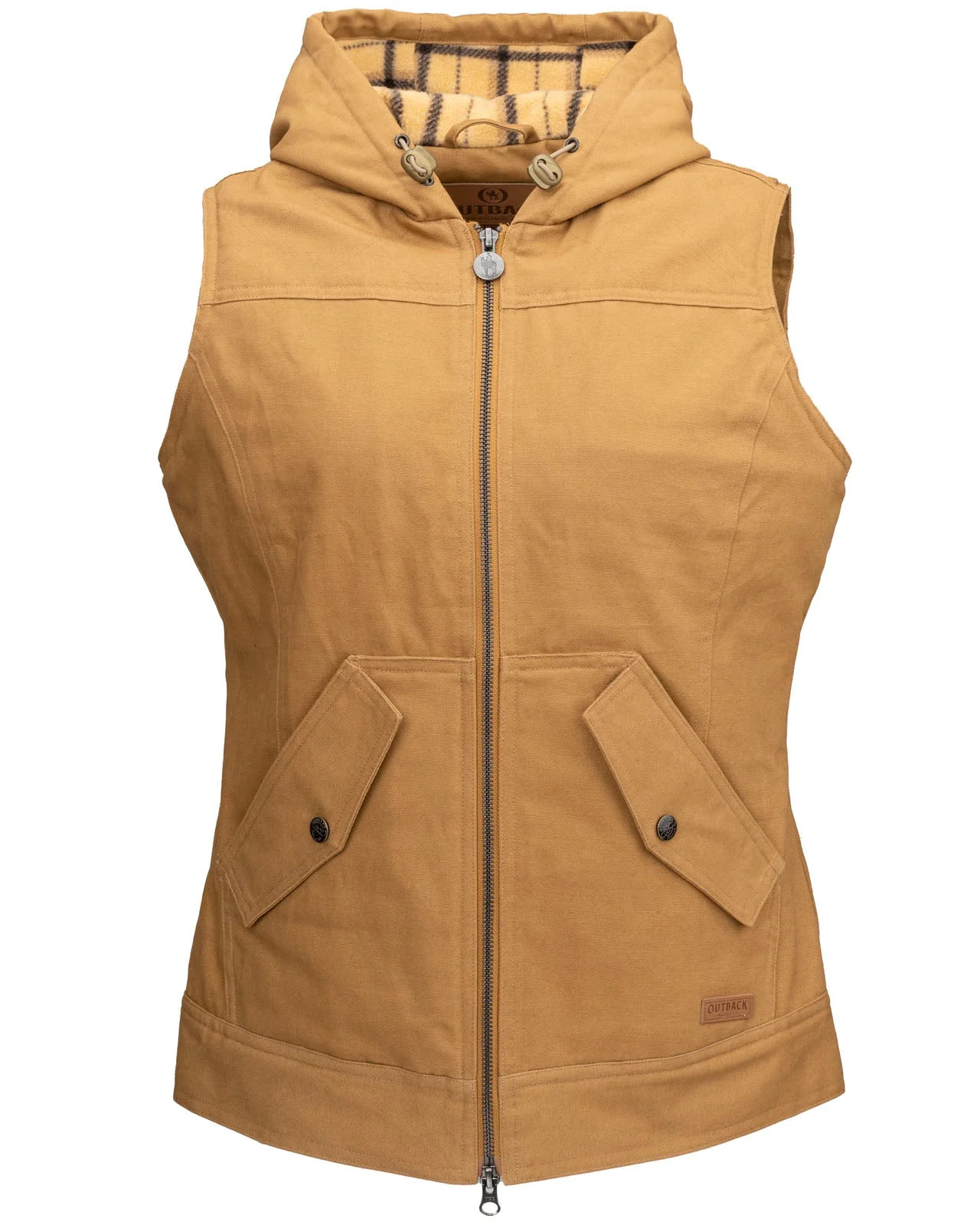 Final Sale ✨LAST ONE Heidi Tan Canvas Women's Vest - Image 4