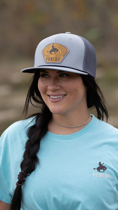 Hooey Cavvy 6 Panel Trucker Hat Grey - Image 3