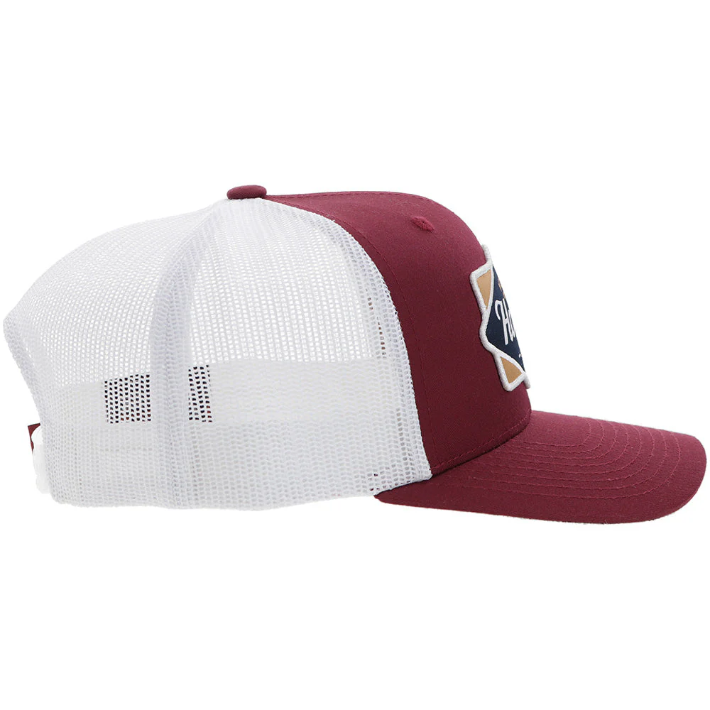 Hooey Diamond 6 Panel Trucker Hat Red - Image 3