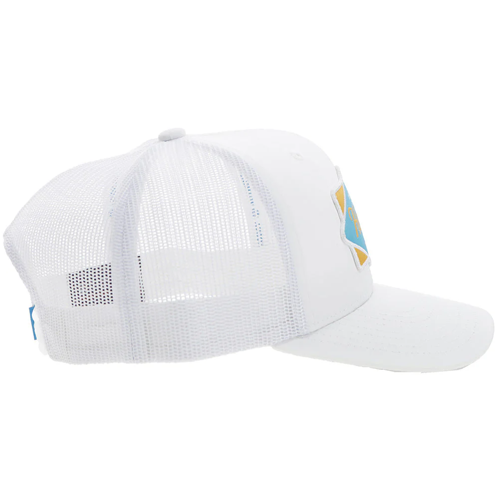 Hooey Diamond 6 Panel Trucker Hat White - Image 3