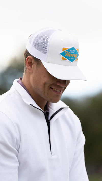 Hooey Diamond 6 Panel Trucker Hat White - Image 4