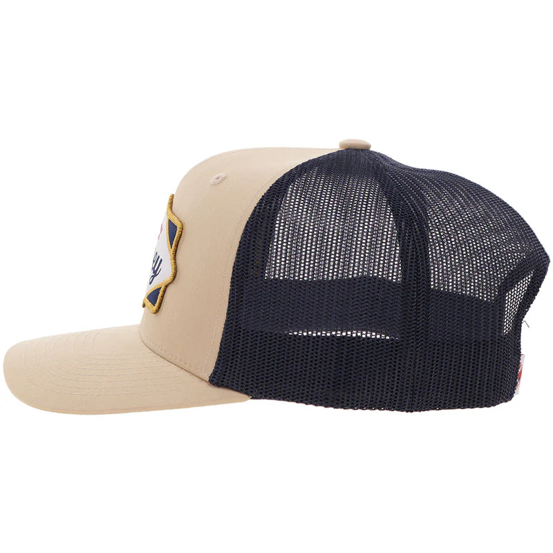 Hooey Diamond Hat Tan/Navy - Image 3