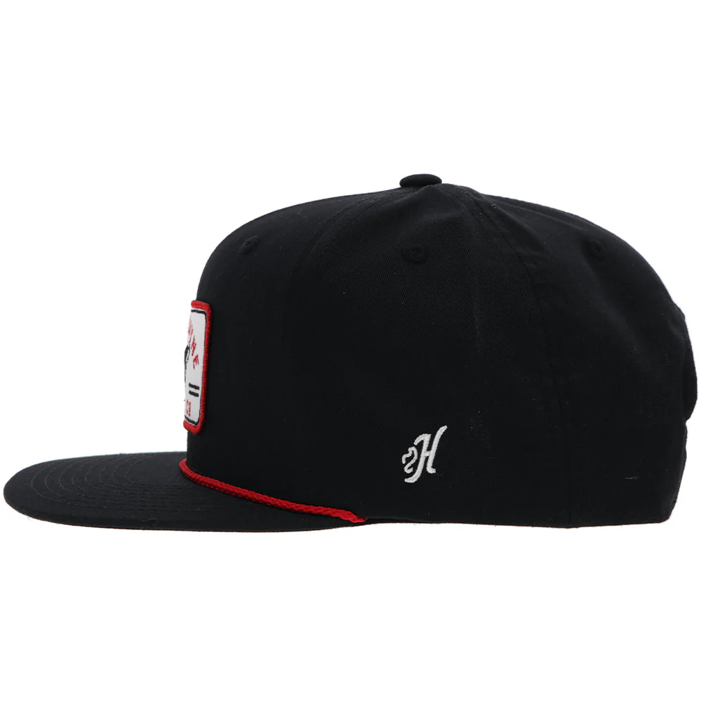 Hooey John Wayne 5 Panel Trucker Hat Black - Image 3