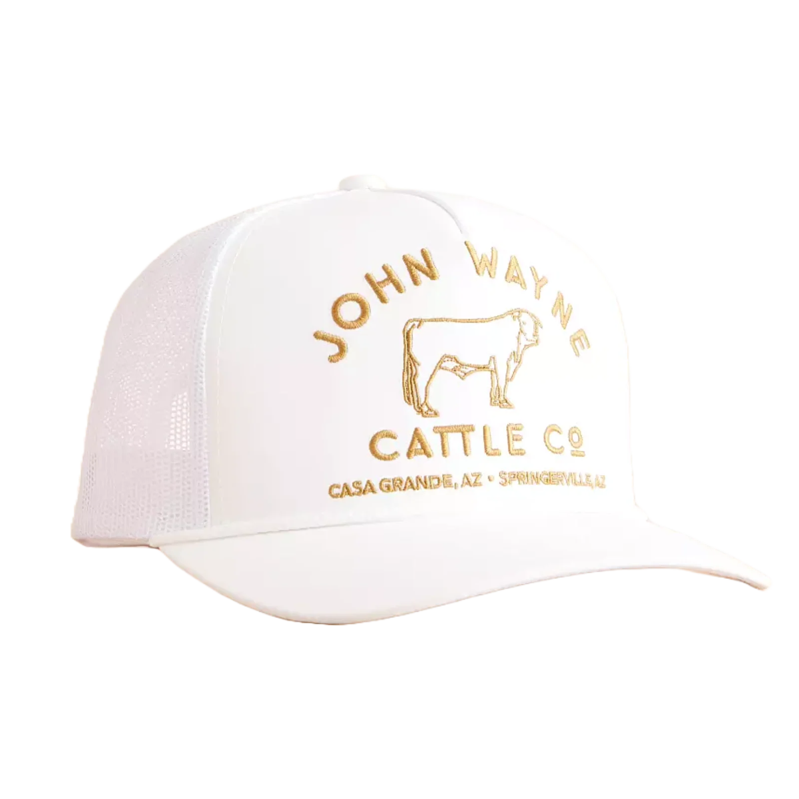 Hooey John Wayne Cattle Co Trucker Hat White - Image 3