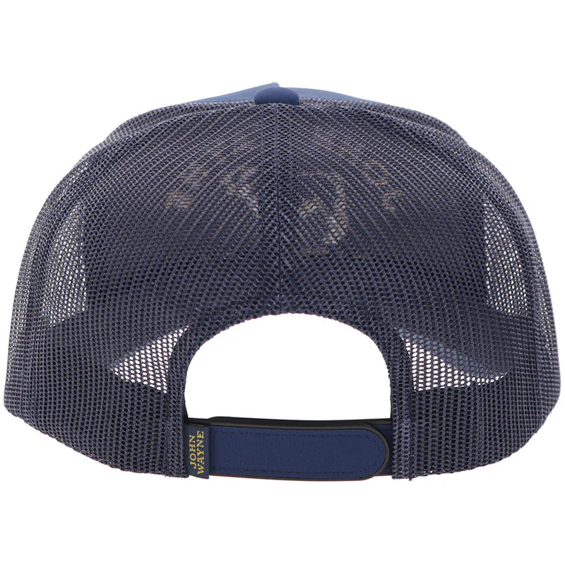 Hooey John Wayne Hat Navy w/Yellow Stitching - Image 2