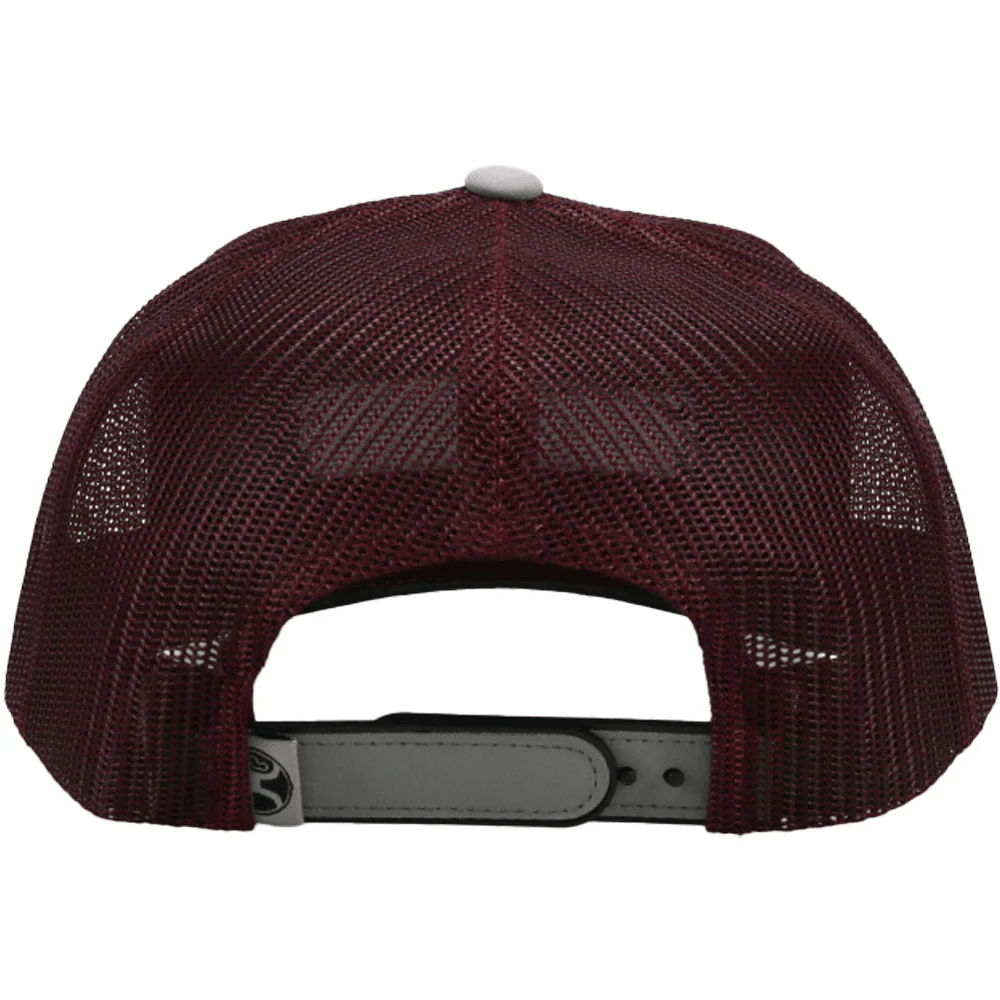 Hooey Lockup Snapback Gray/Maroon - Image 2