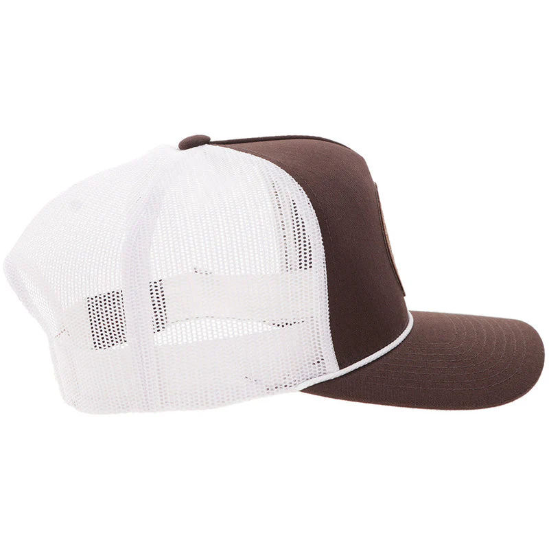 Hooey Quanah Hat Brown/White W/Circle Patch - Image 3