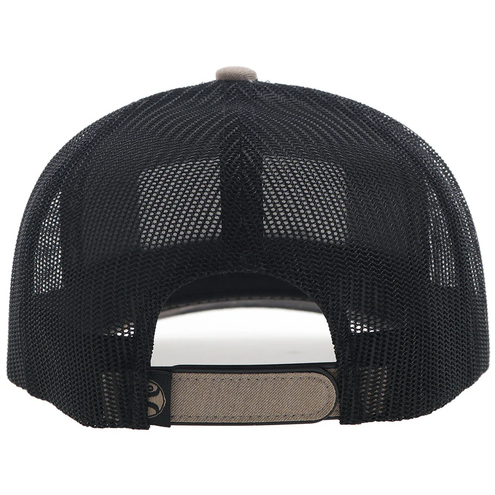 Hooey Rank Stock 5 Panel Trucker Hat Tan - Image 2