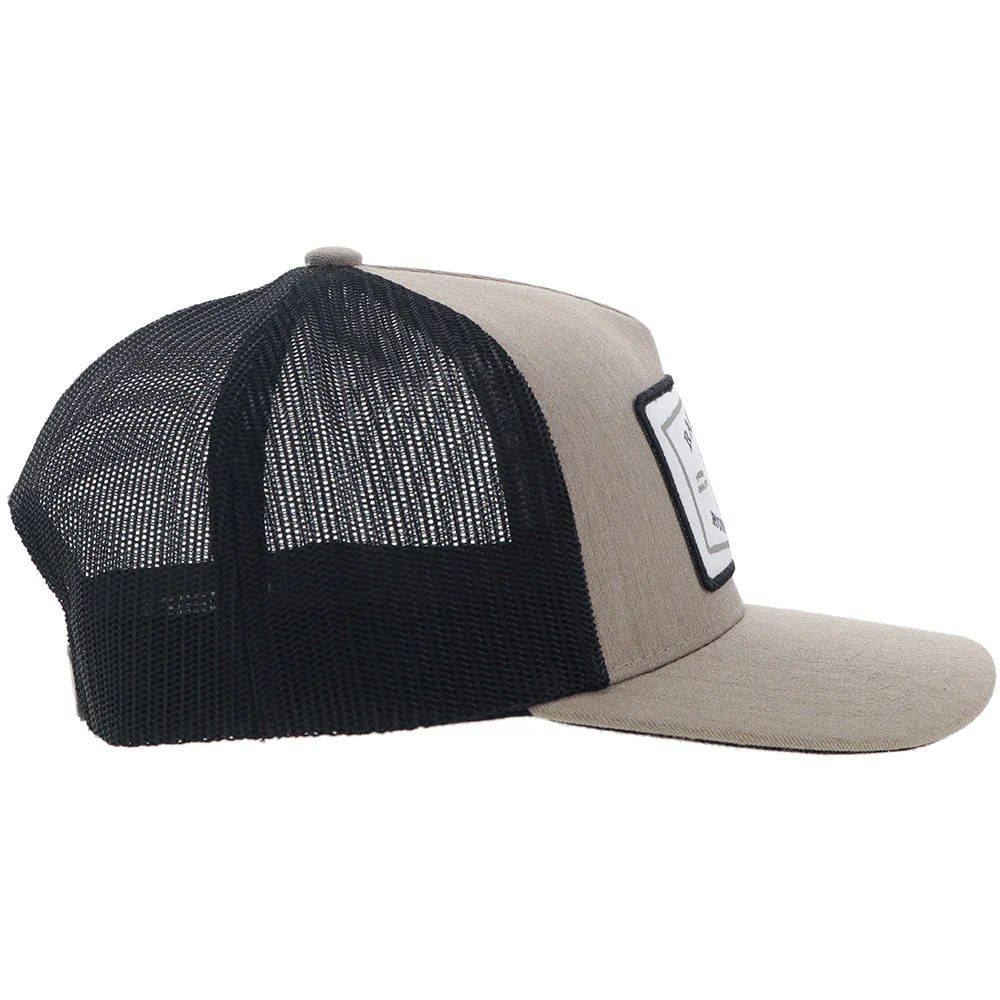 Hooey Rank Stock 5 Panel Trucker Hat Tan - Image 4