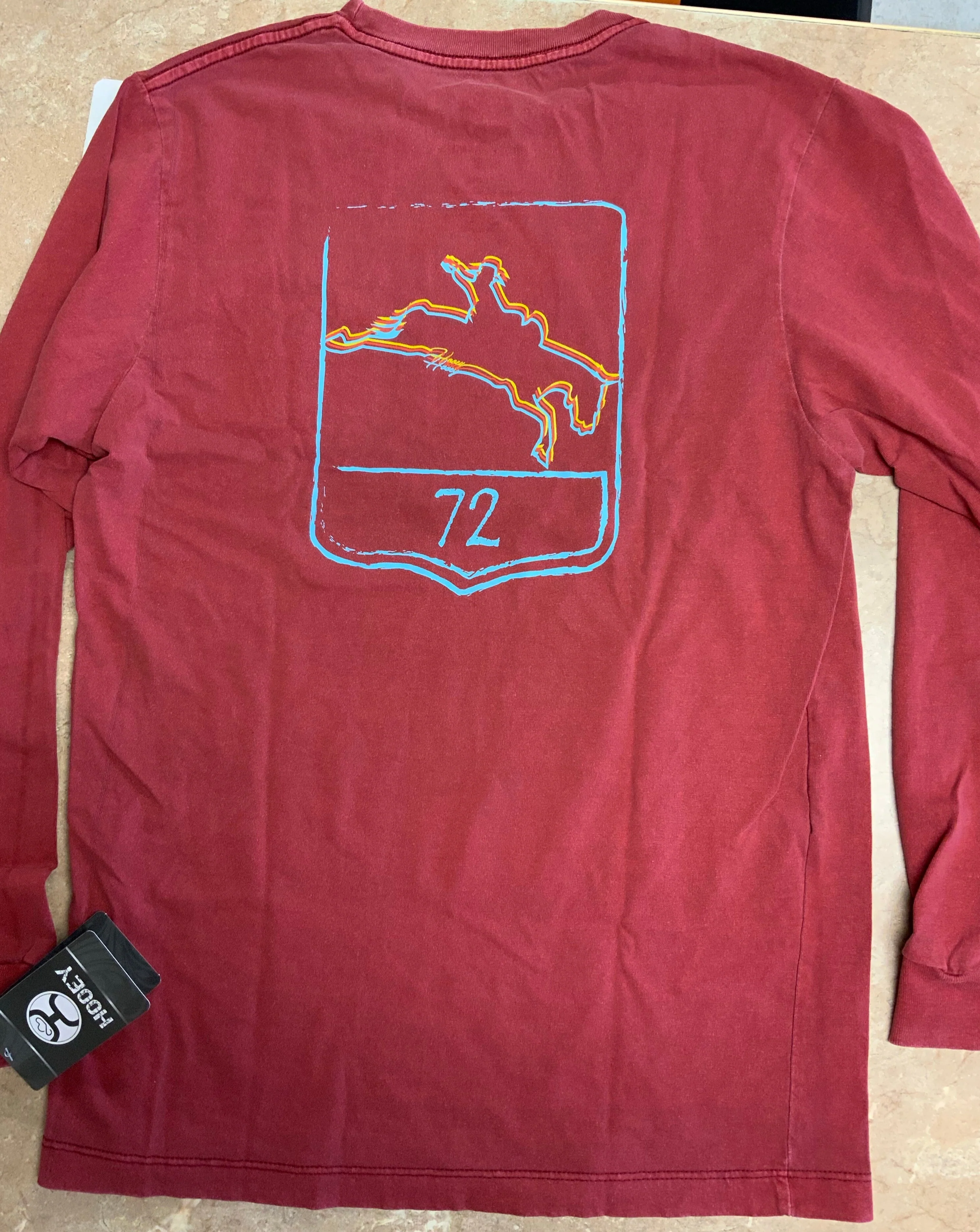 Final Sale ✨ Hooey Short Go Maroon Long Sleeve Shirt - Image 2