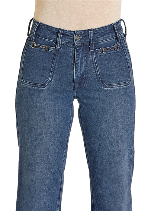 Horse Bit Wide Leg Women's Jeans - Image 5