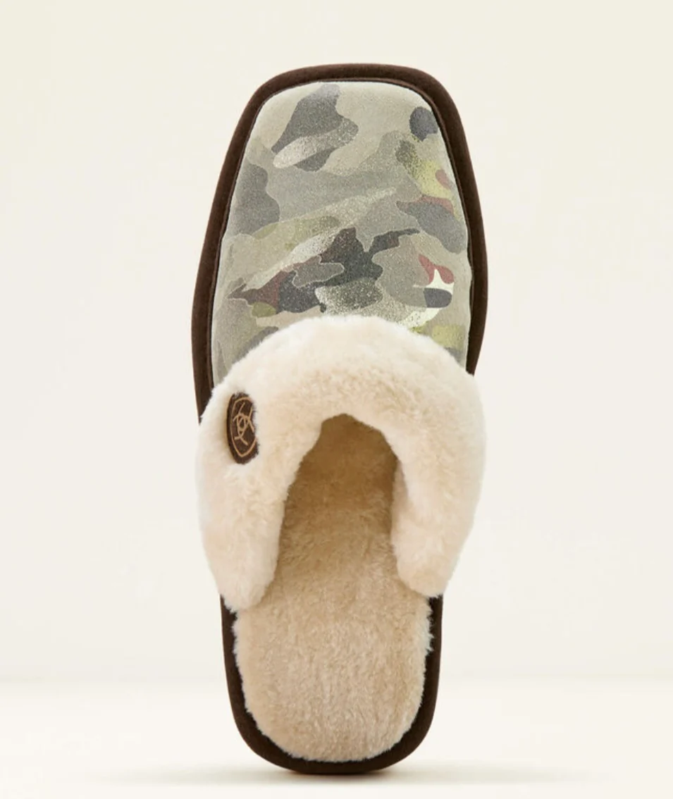 Jackie Square Toe Stack Slipper Camo - Image 2