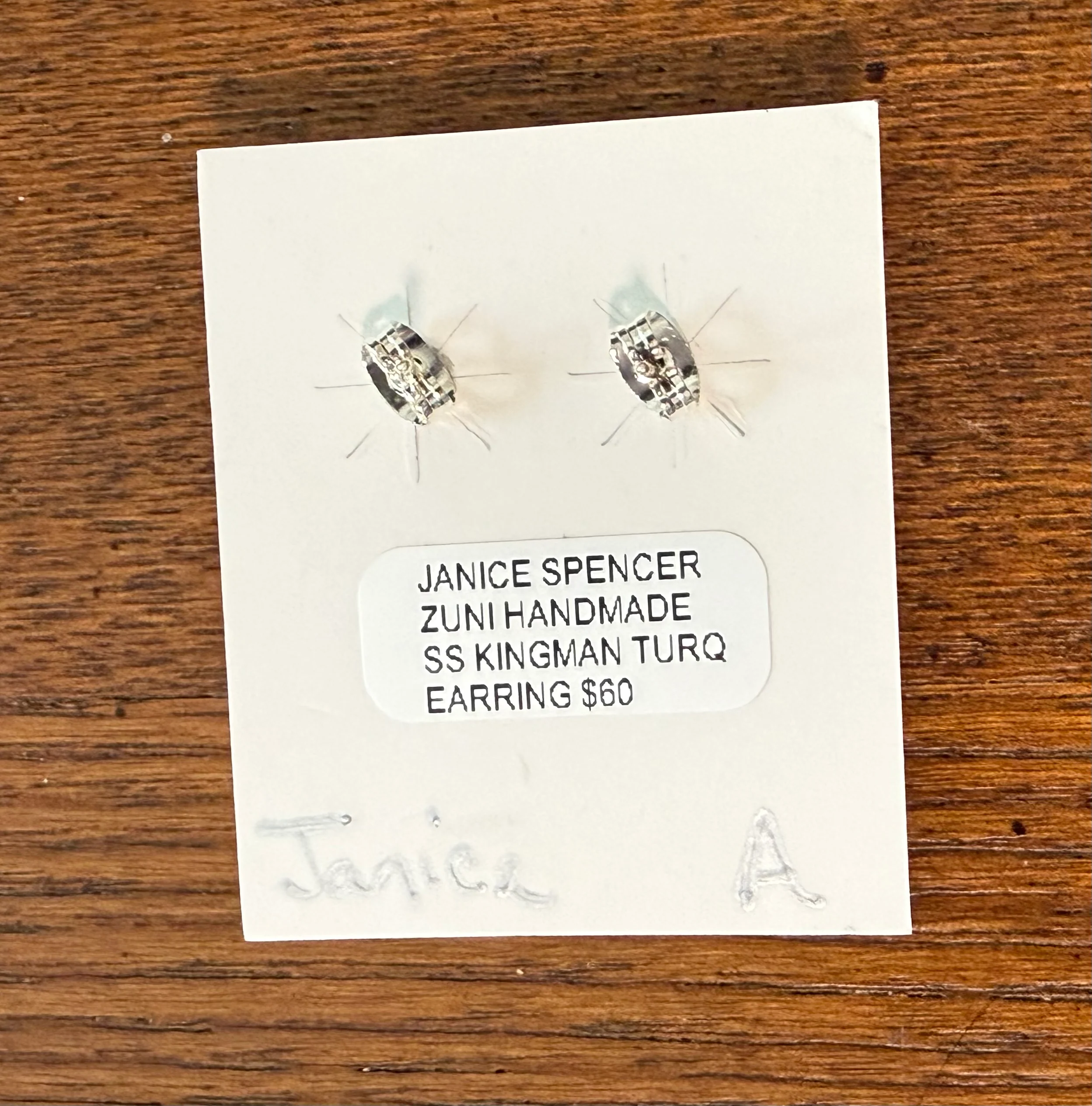 Janice Authentic Turquoise Earrings - Image 3