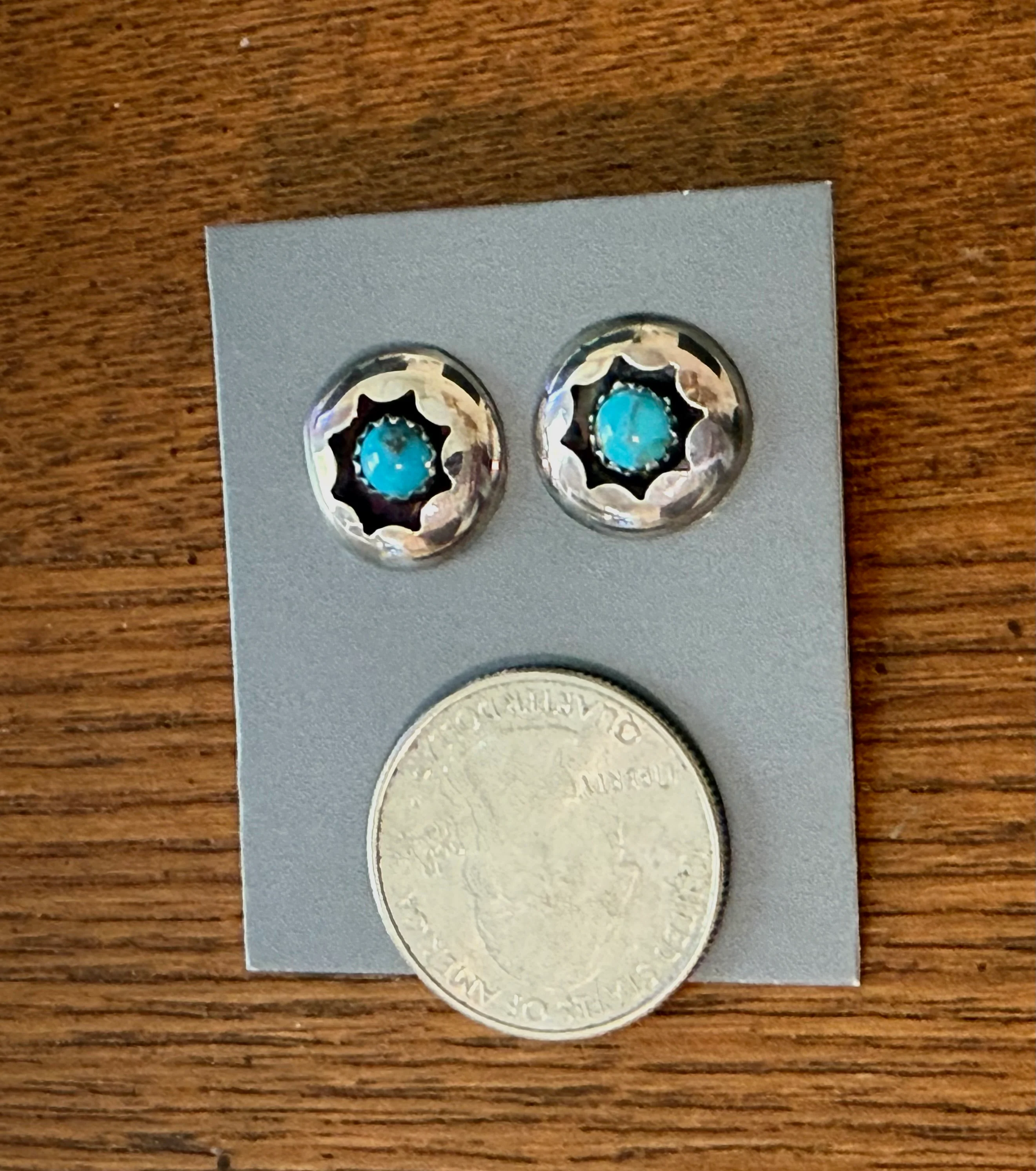 Janice Authentic Turquoise Earrings - Image 4
