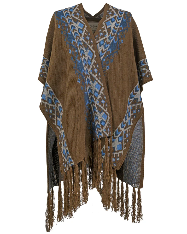 Final Sale ✨ Jillian Serape Brown Women's Wrap - Image 2