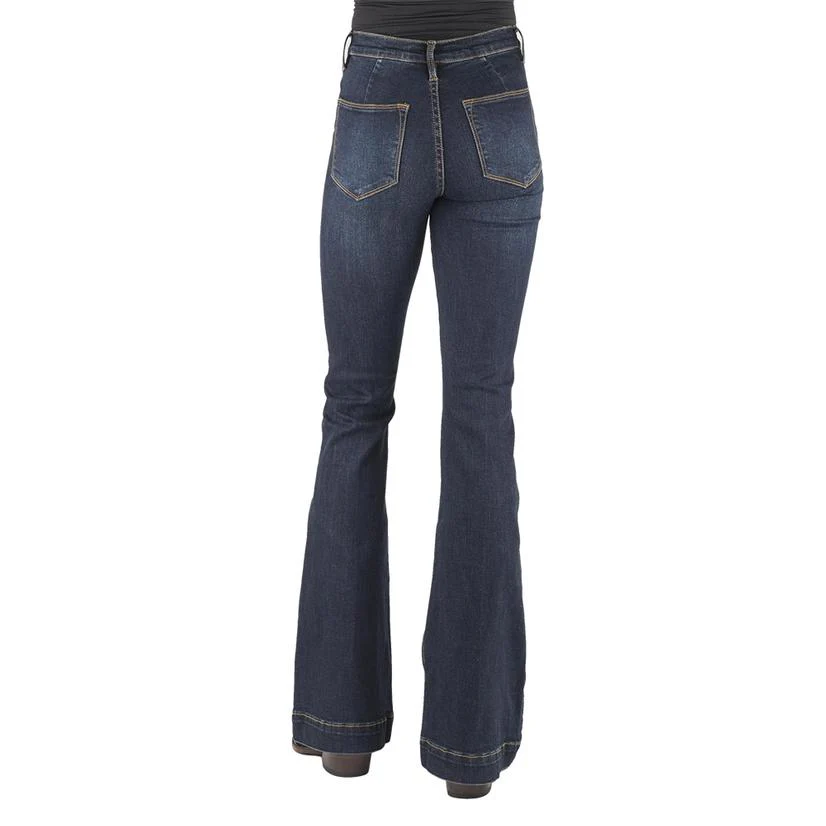 Stetson June Dark Wash High Waisted Trouser Jeans - Image 6