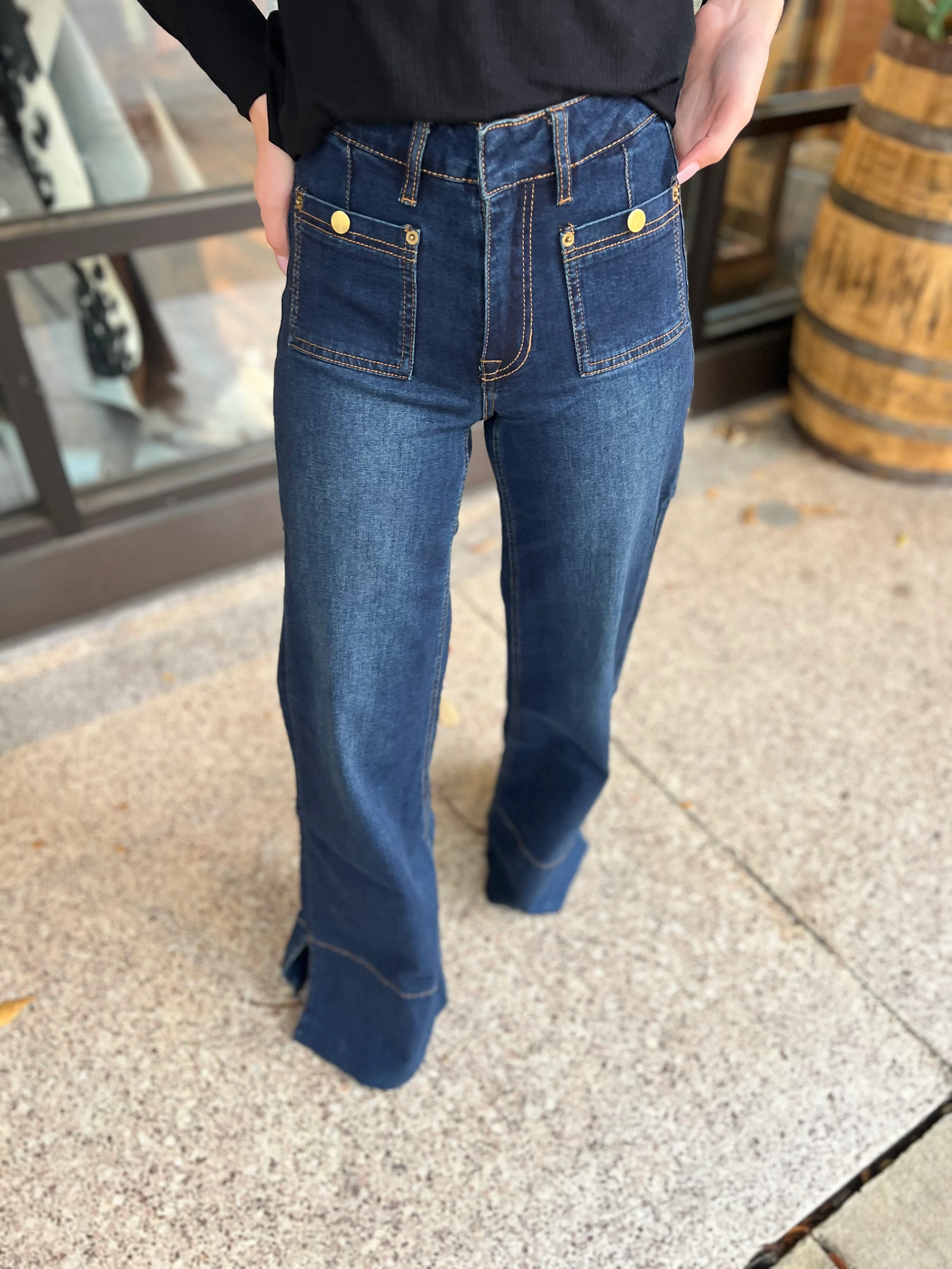 Final Sale ✨ Kate Palazzo Jeans - Image 3