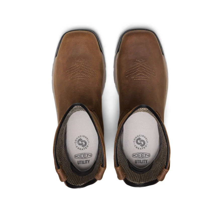 Keen Men's Flatland Pull-On Waterproof Work Boot (Carbon Toe) - Image 3
