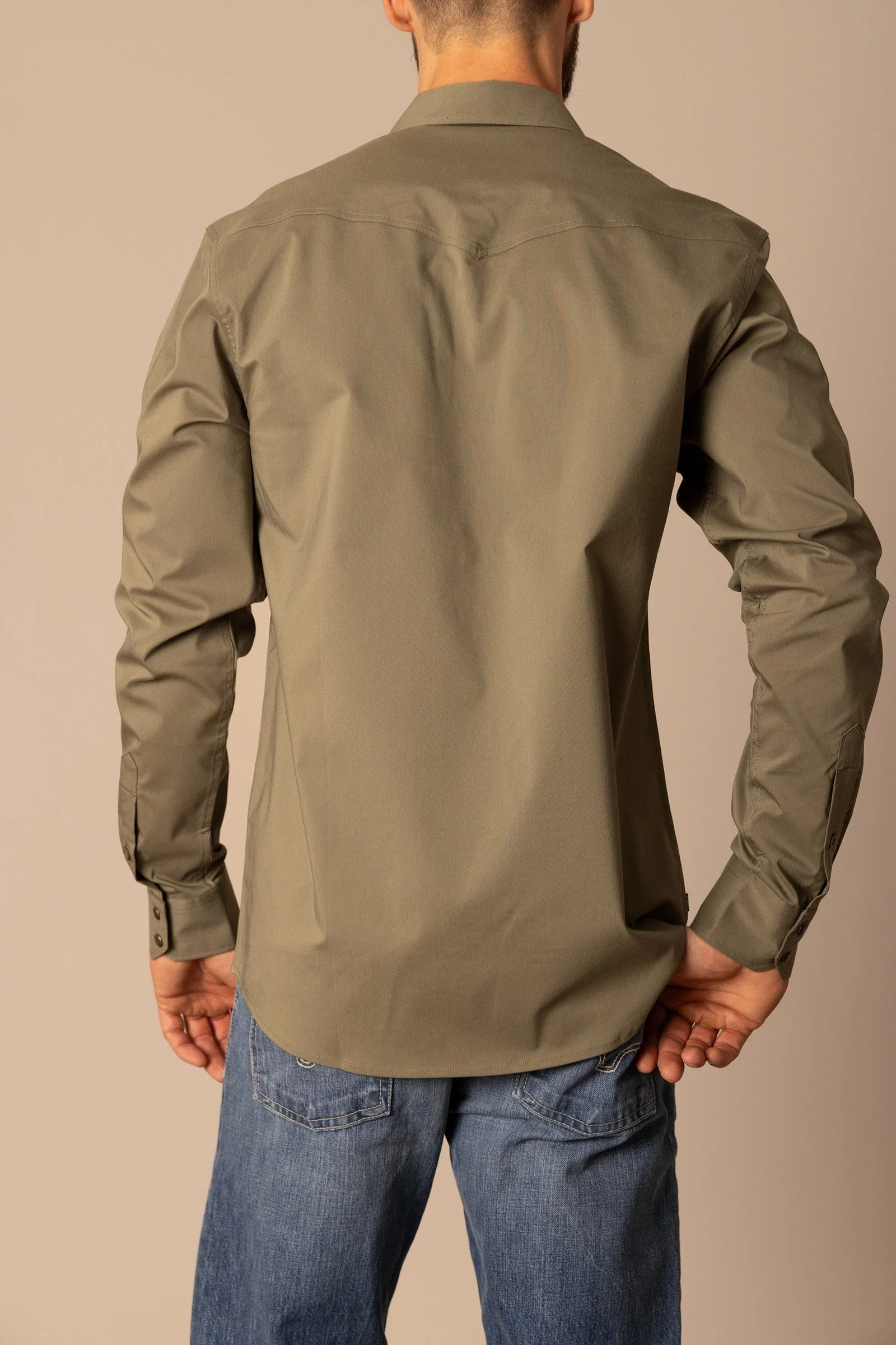 Kimes Blackout Men's Snap Up Army - Image 2