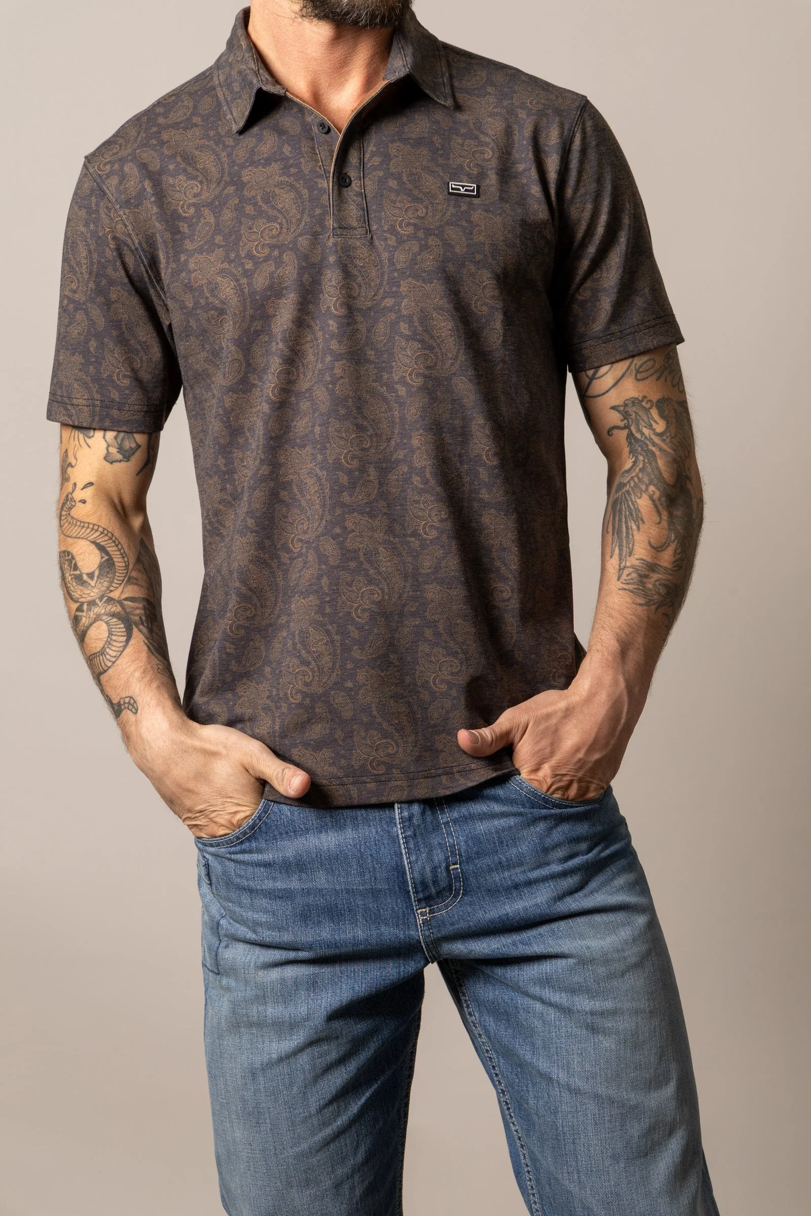 Kimes Burel Black Polo Shirt - Image 3