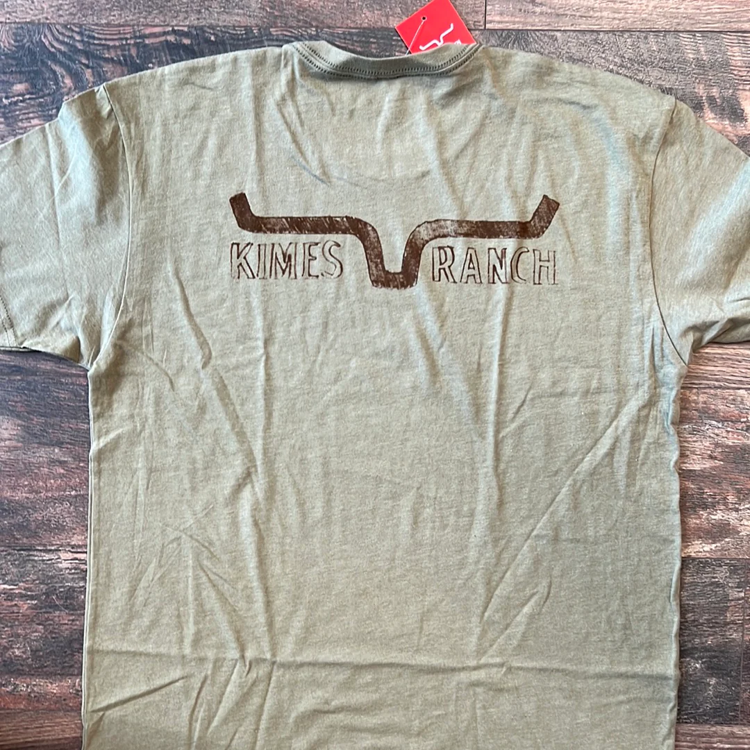 Kimes Graphite Men's Tee Light Olive - Image 2