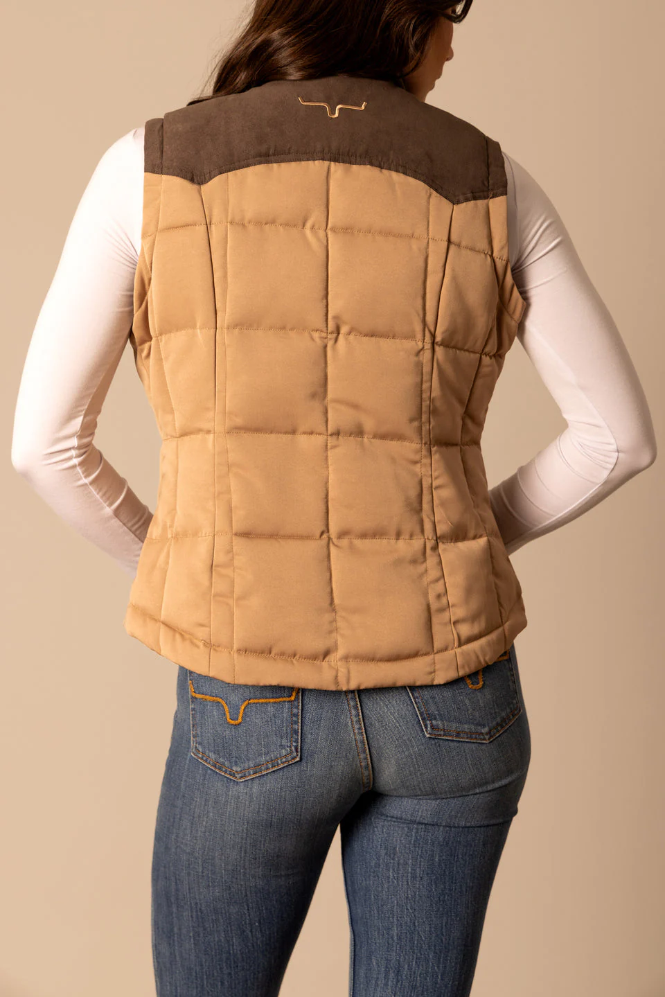 Kimes Lenora Coffee Tan Vest - Image 4