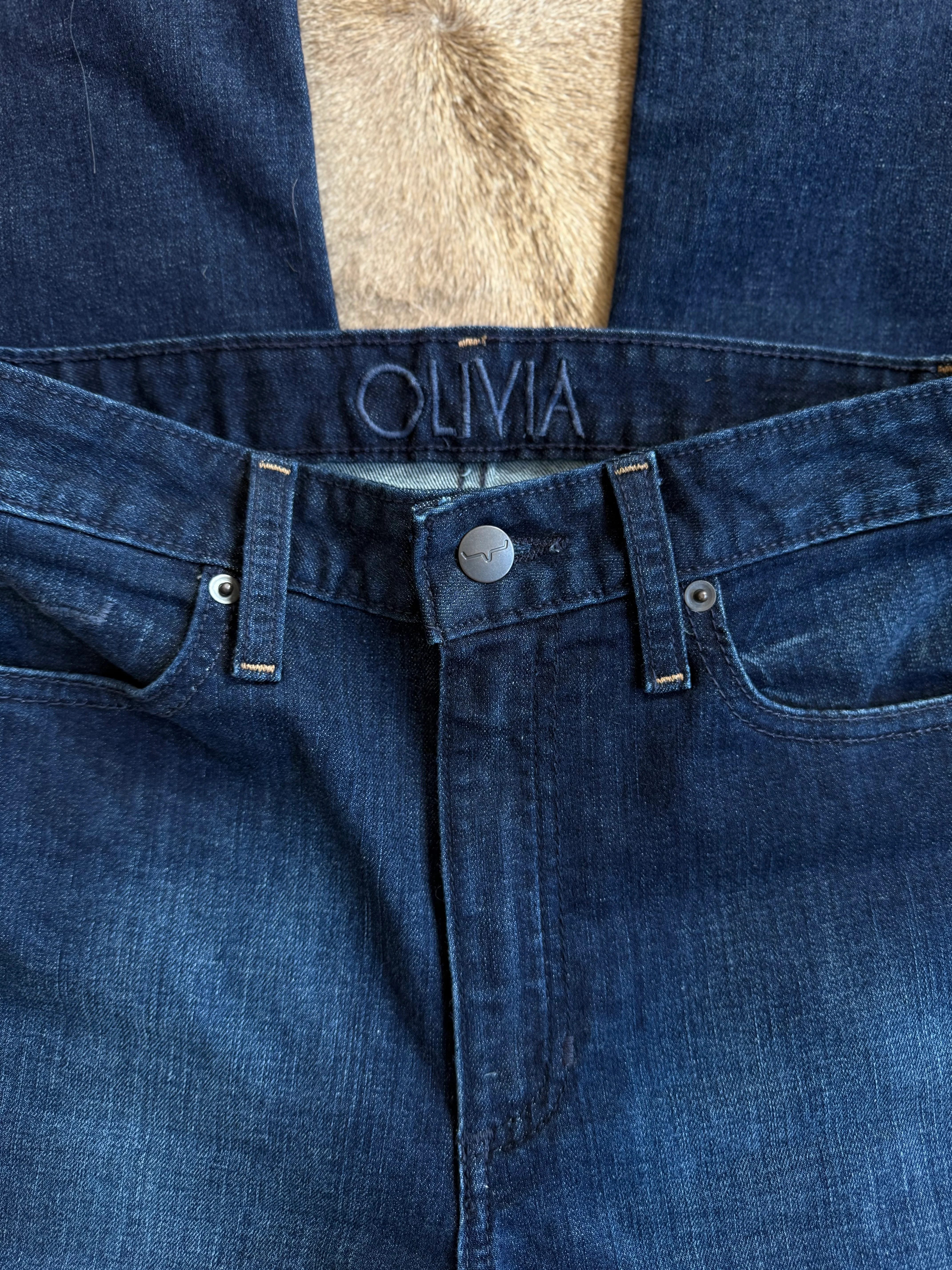 Kimes Olivia Dark Women's Wide Leg Jeans - Image 6