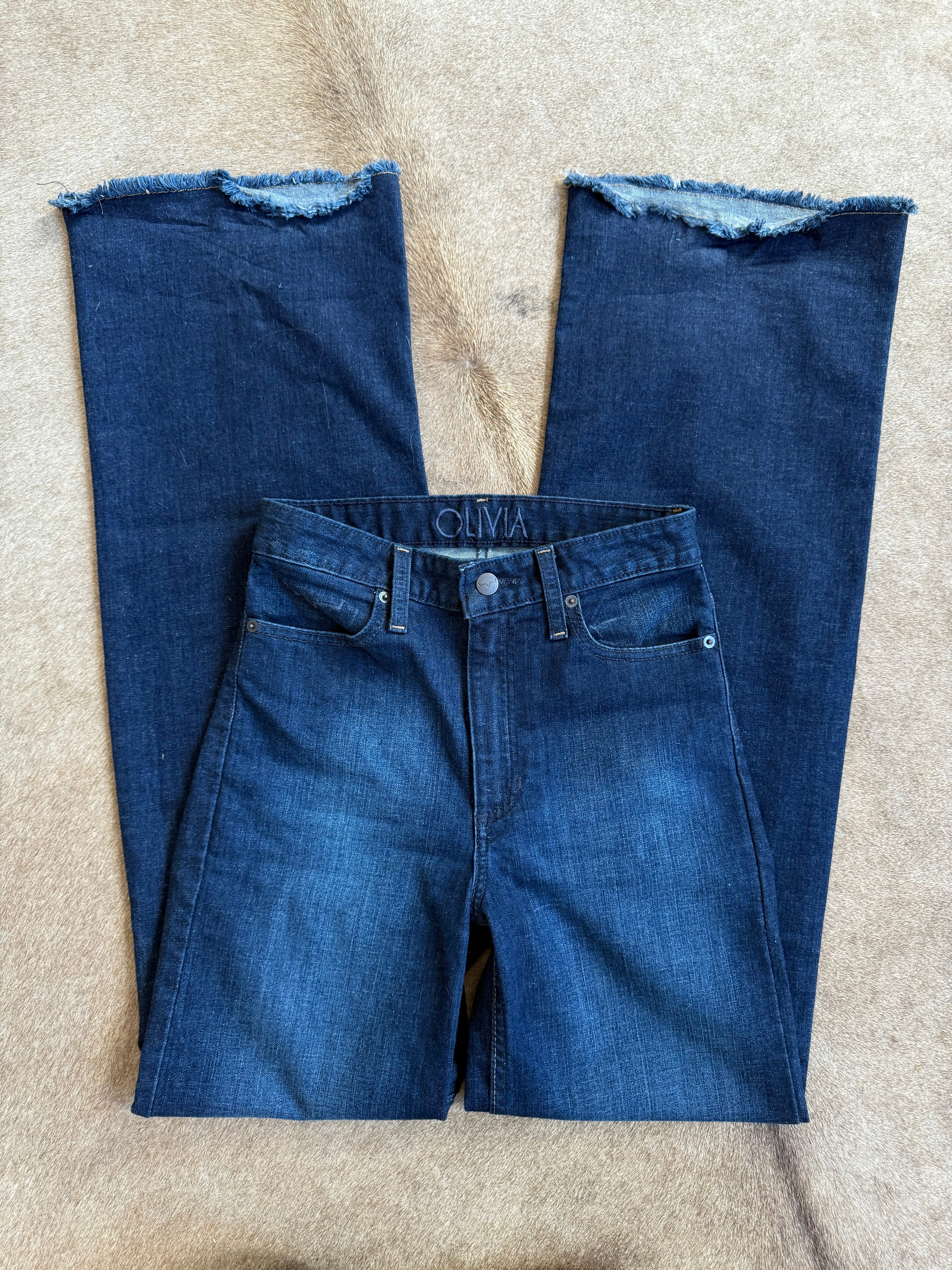 Kimes Olivia Dark Women's Wide Leg Jeans - Image 7