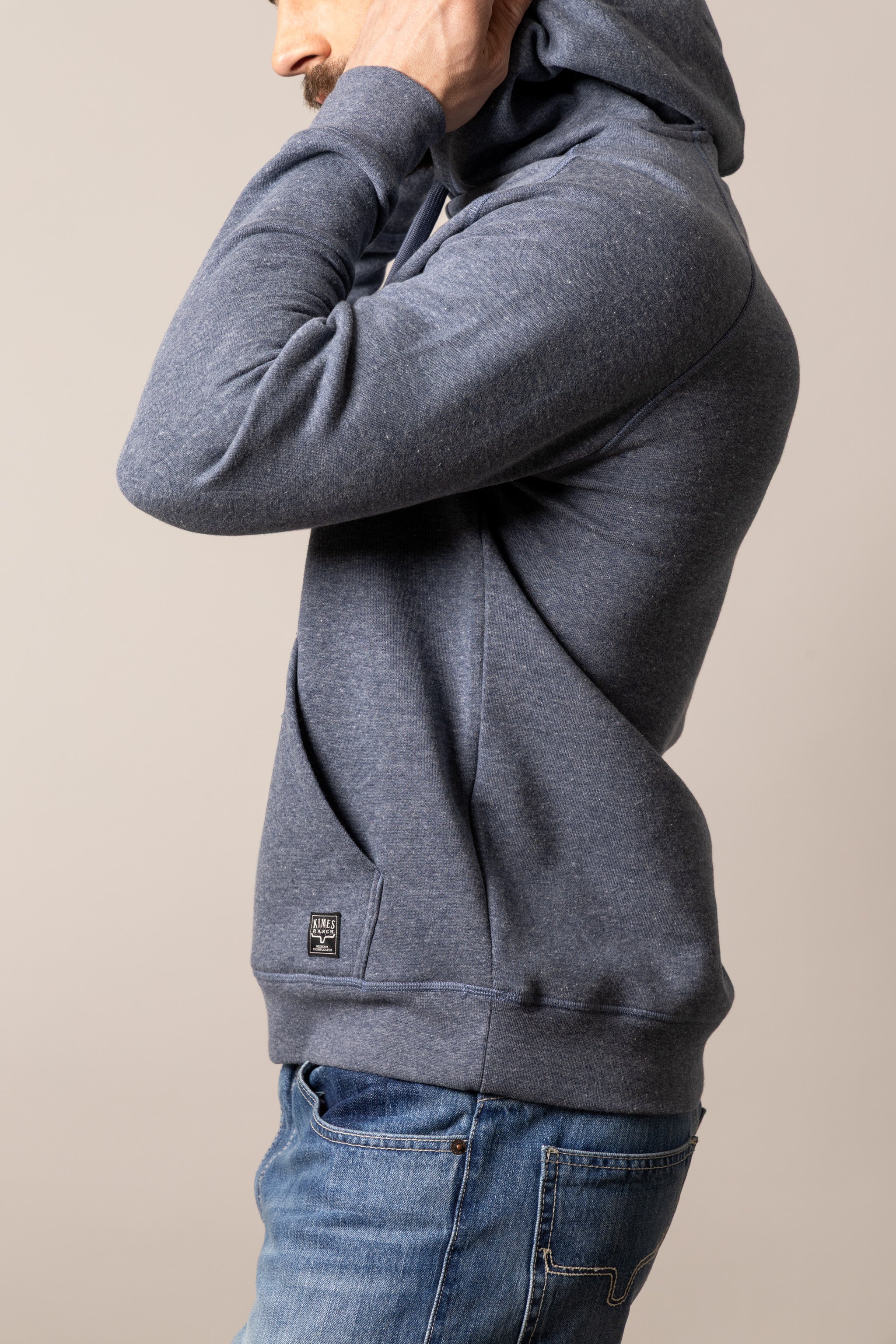 Kimes Outlier Blue Heather Men's Hoodie