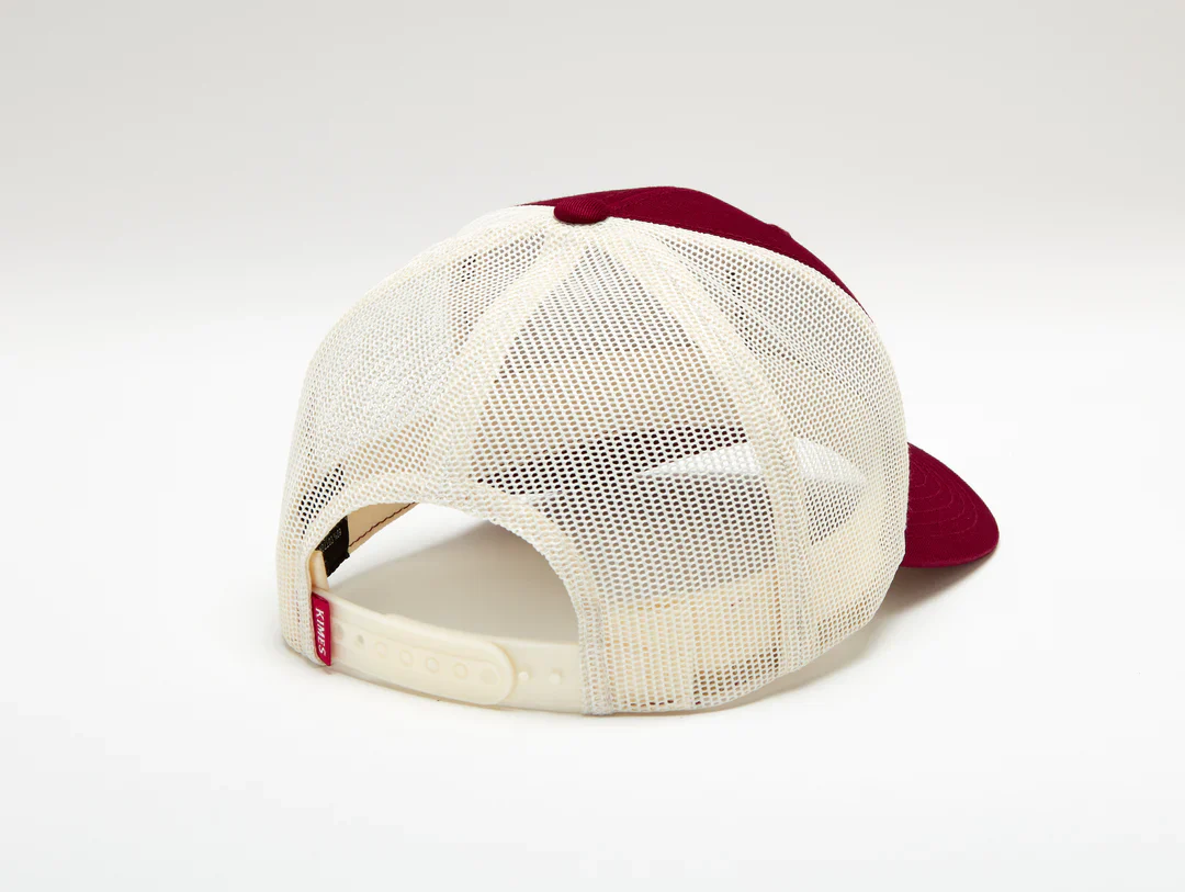 Kimes Ranch Box Seats Burgundy Trucker Cap - Image 2