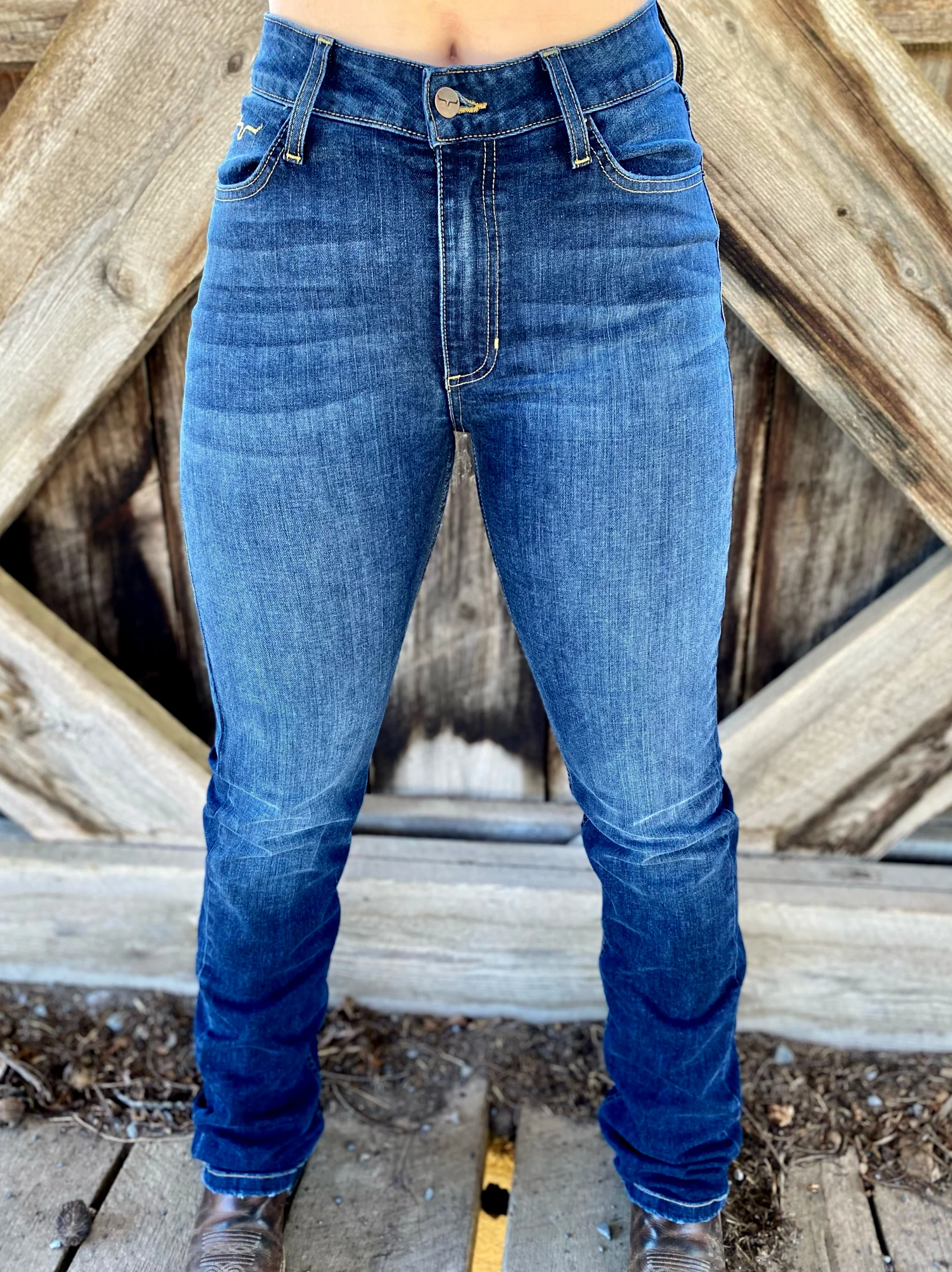 Kimes Ranch Sarah Dark Wash Slim Fit Boot Cut - Image 2