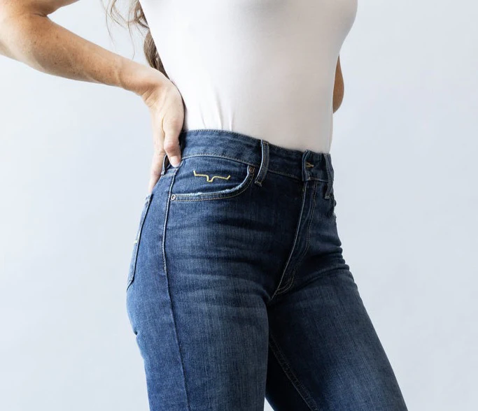 Kimes Ranch Sarah Dark Wash Slim Fit Boot Cut - Image 5