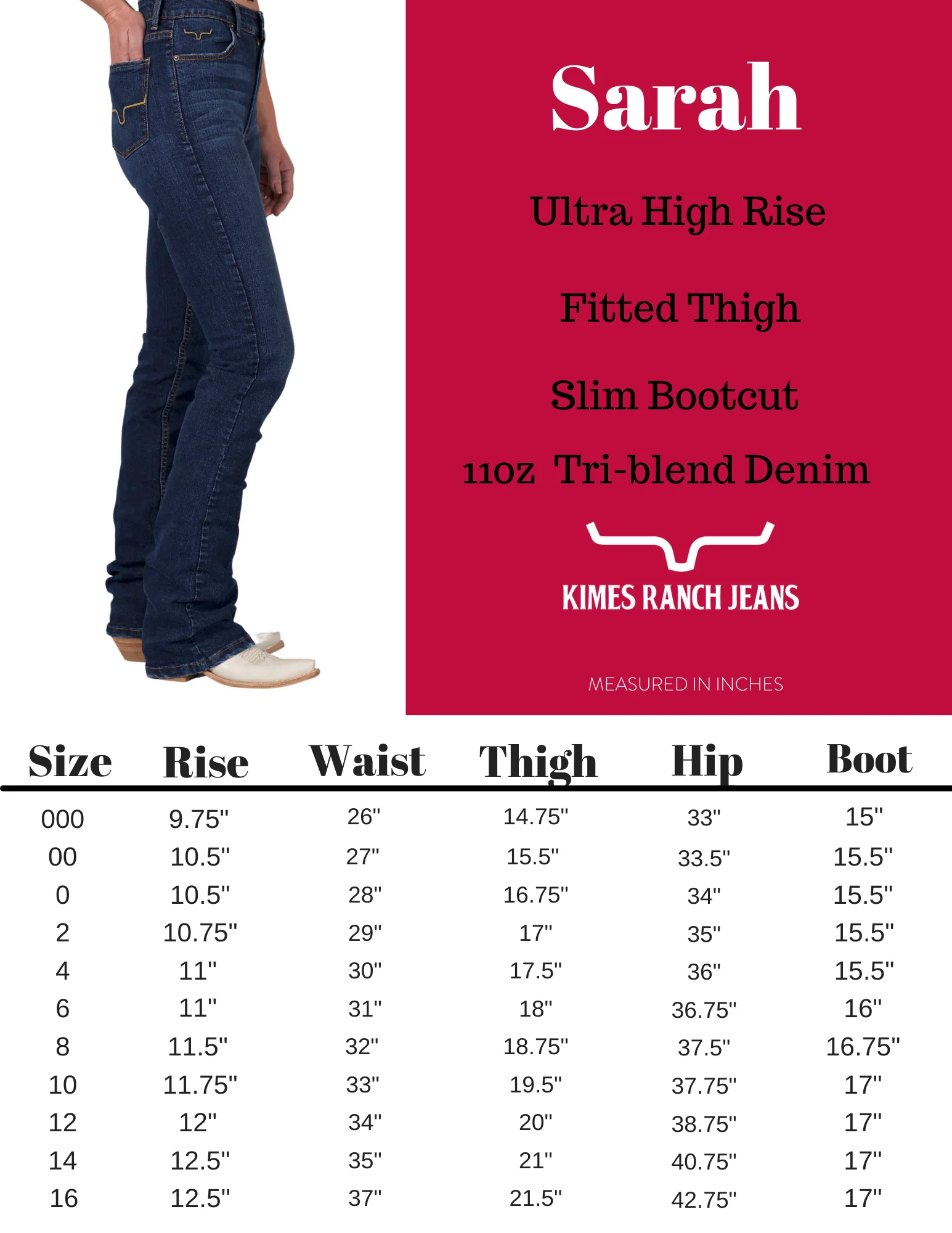 Kimes Ranch Sarah Dark Wash Slim Fit Boot Cut - Image 6