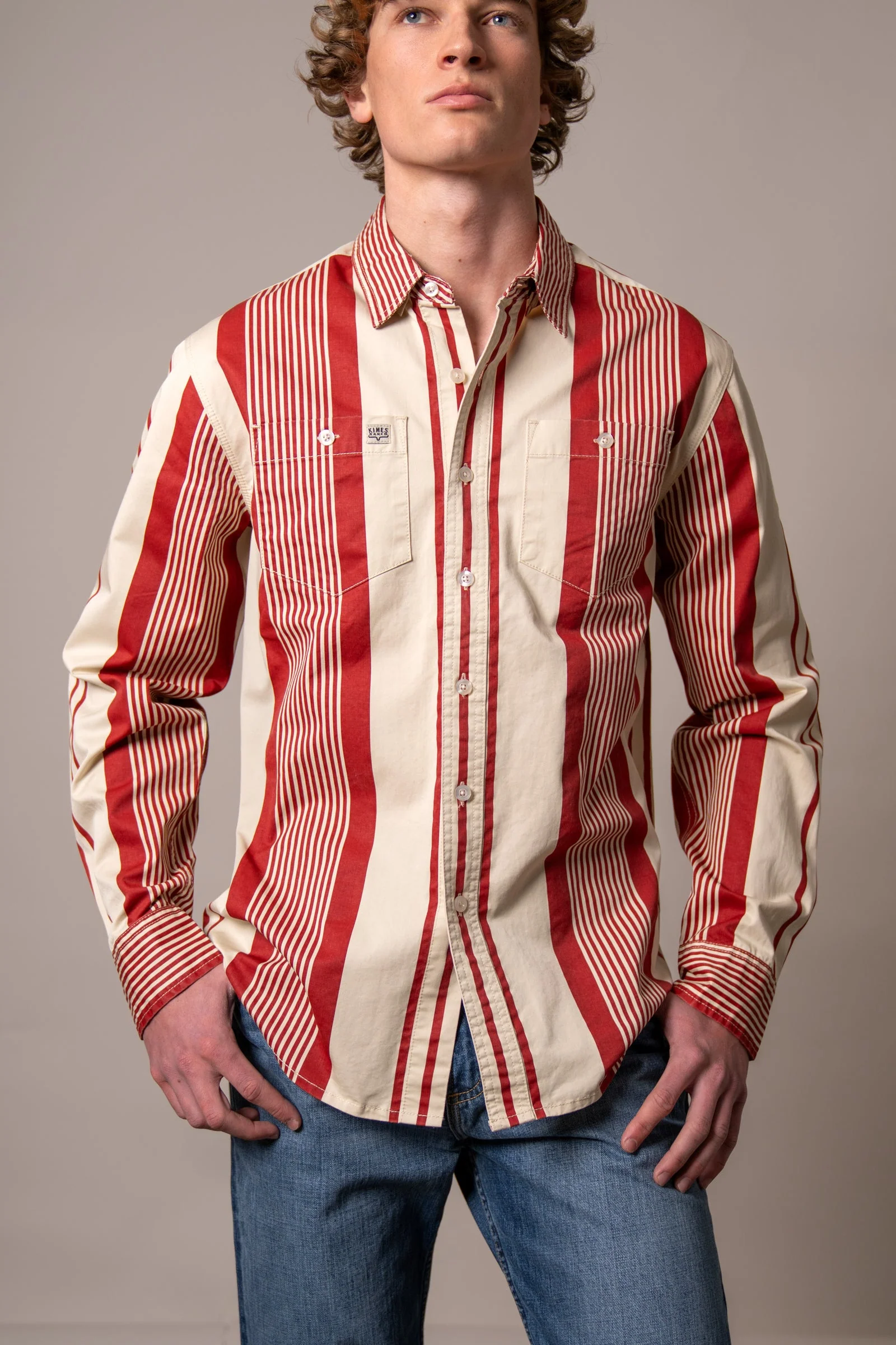 Kimes Reddy Brick Brushpopper Shirt - Image 4