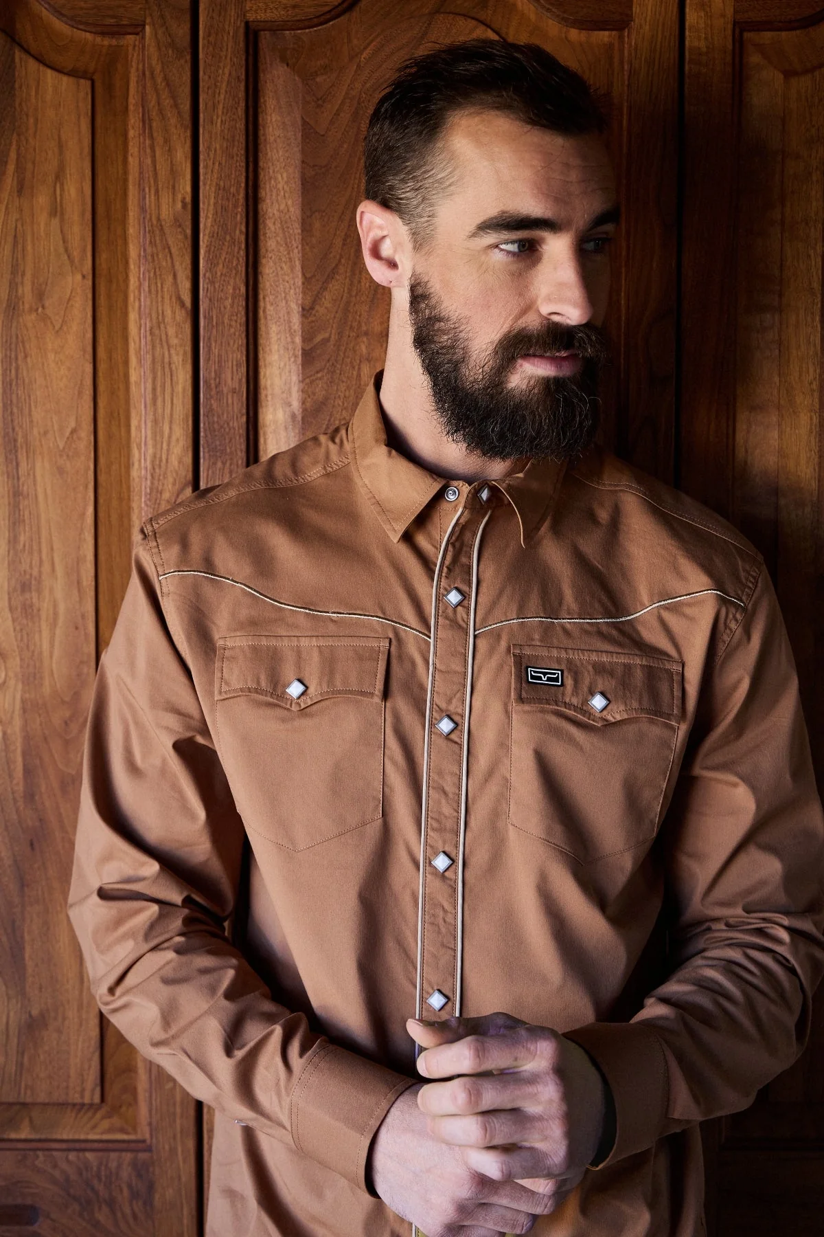 Kimes Lanebro Brown Men's Shirt - Image 2
