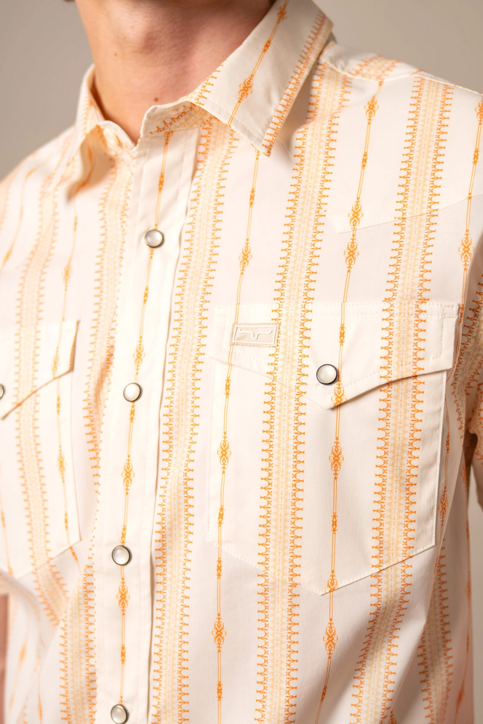 Kimes Sonny Orange Shirt - Image 2
