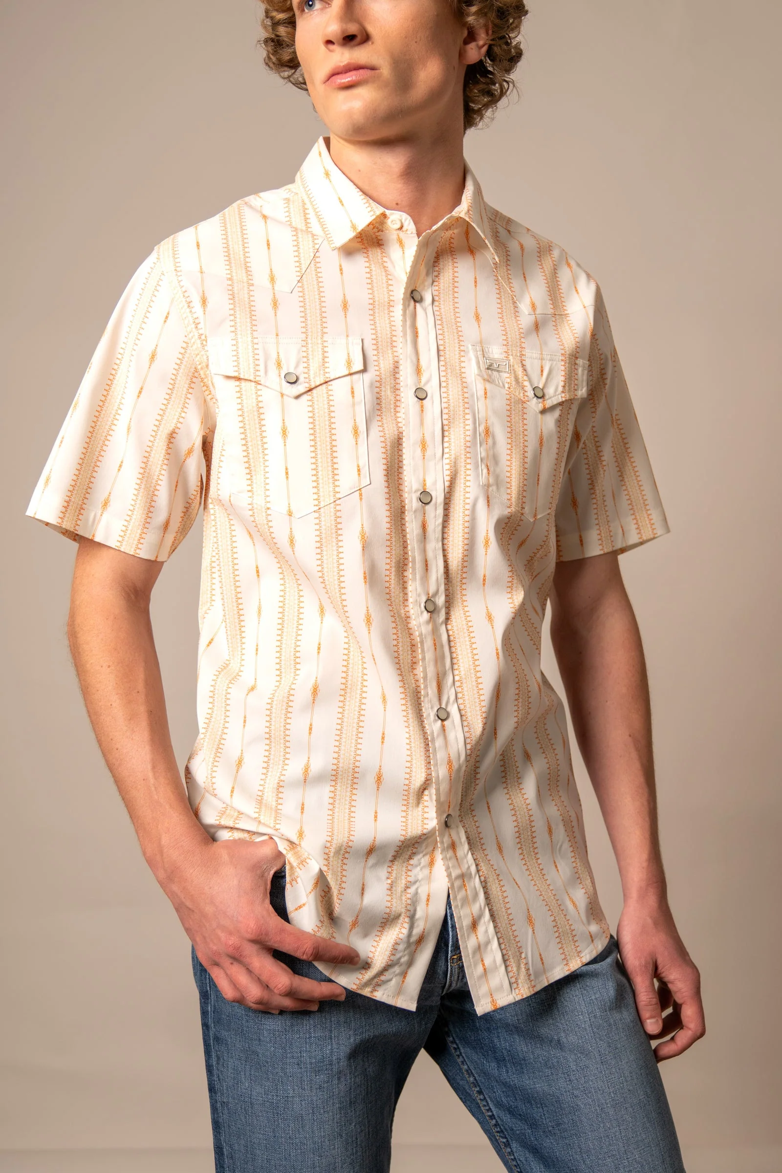 Kimes Sonny Orange Shirt - Image 5