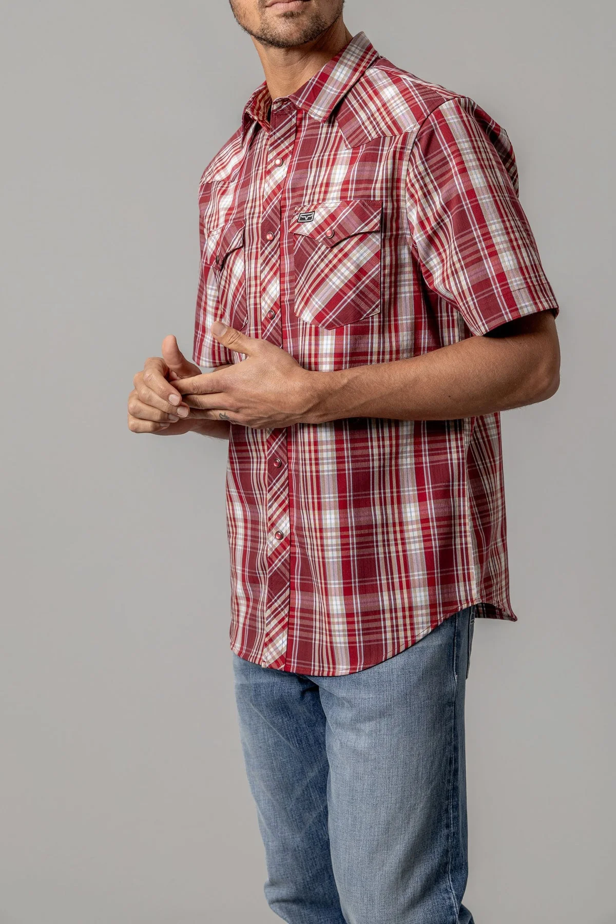 Kimes Wabasa Red Men's Shirt - Image 2