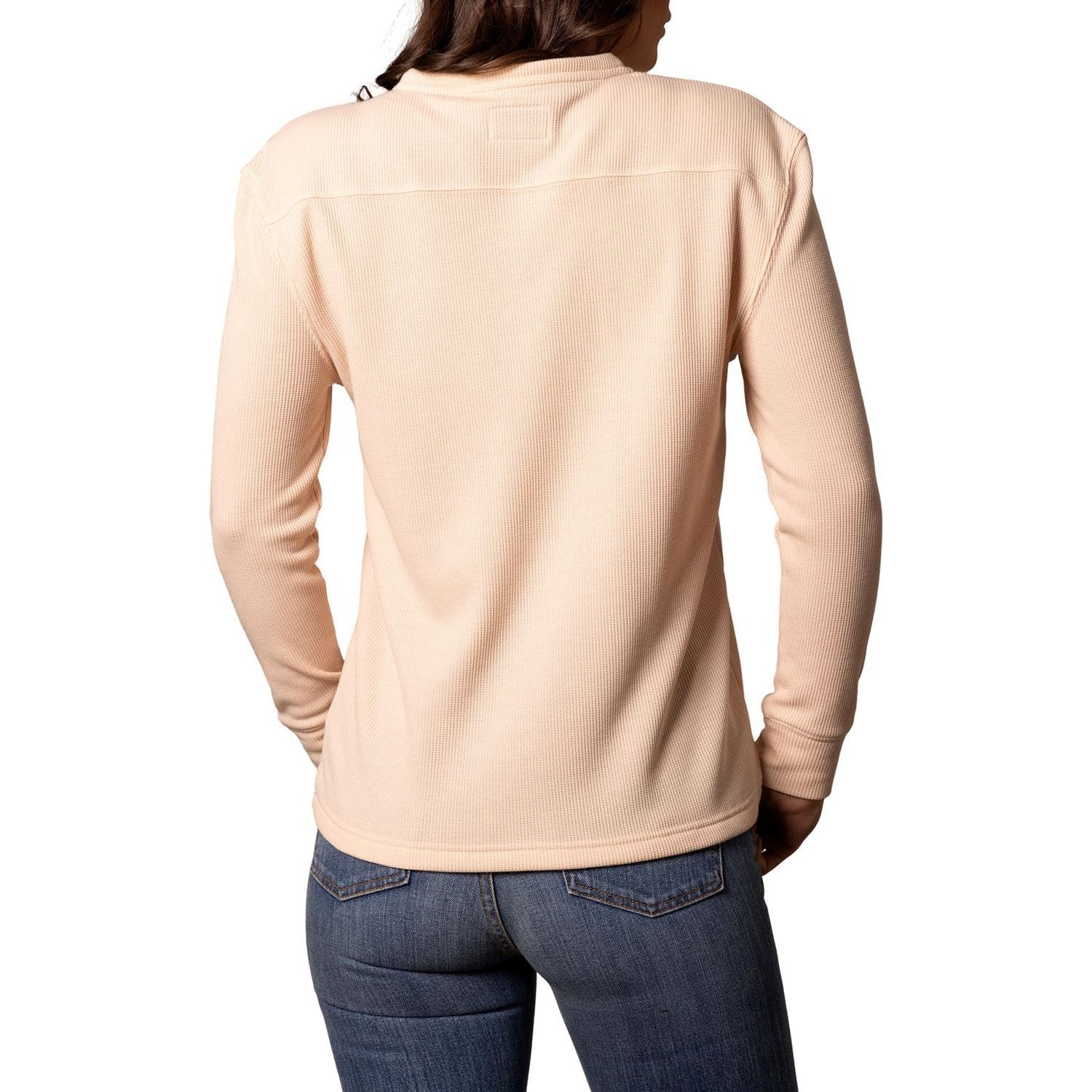 Kimes Wilma Peach Henley Pullover - Image 2