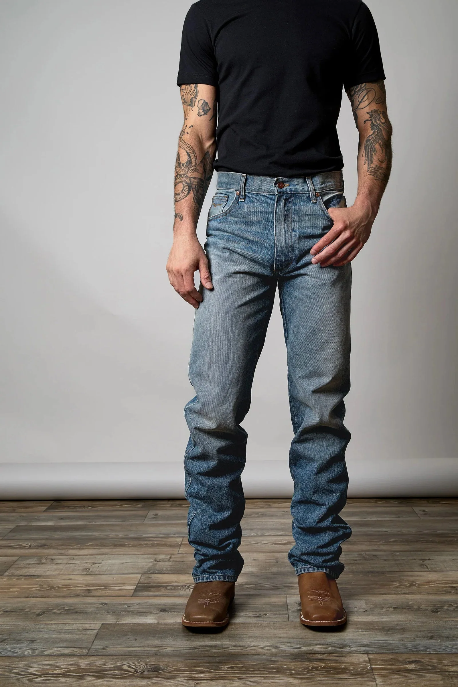 Kimes Zach Top Men's Bootcut Light Wash - Image 3
