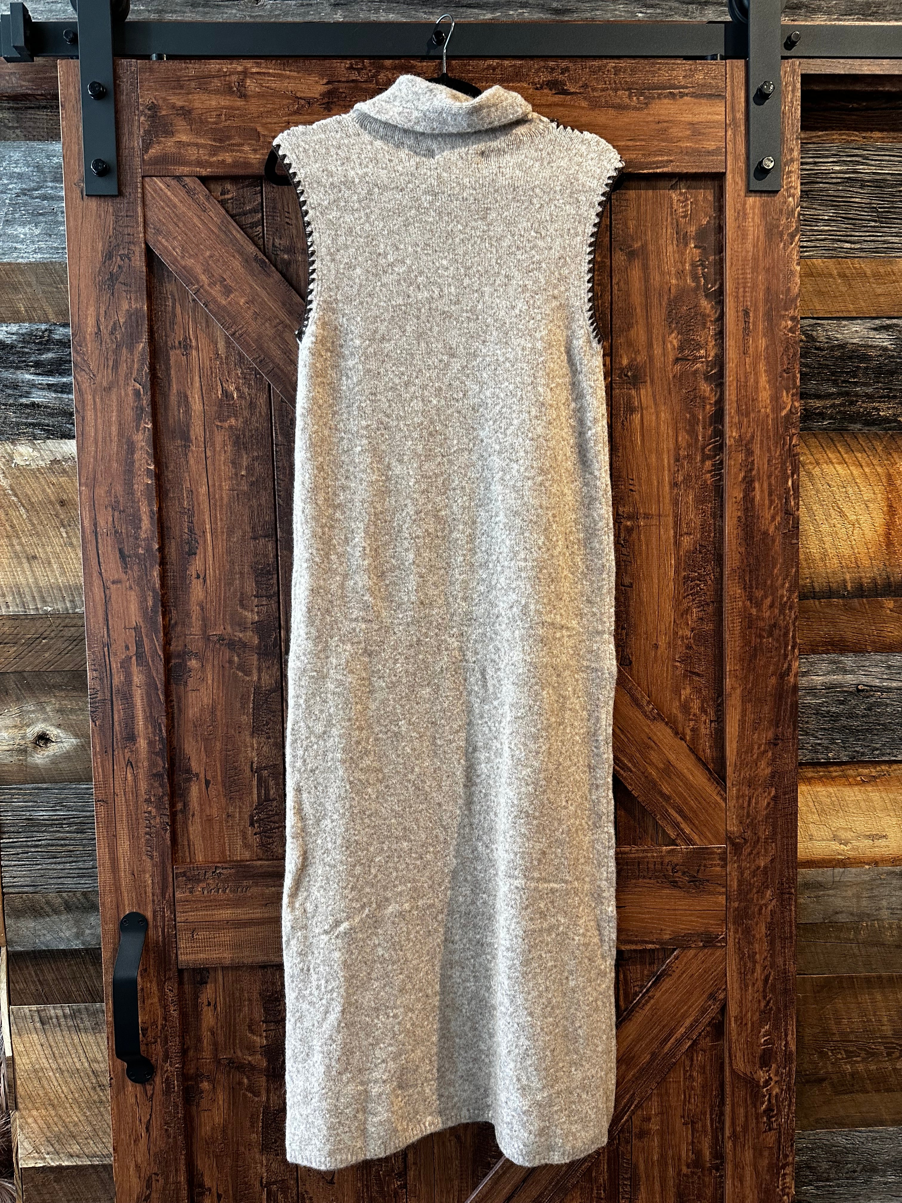 Knit Sweater Turtle Neck Dress - Image 2