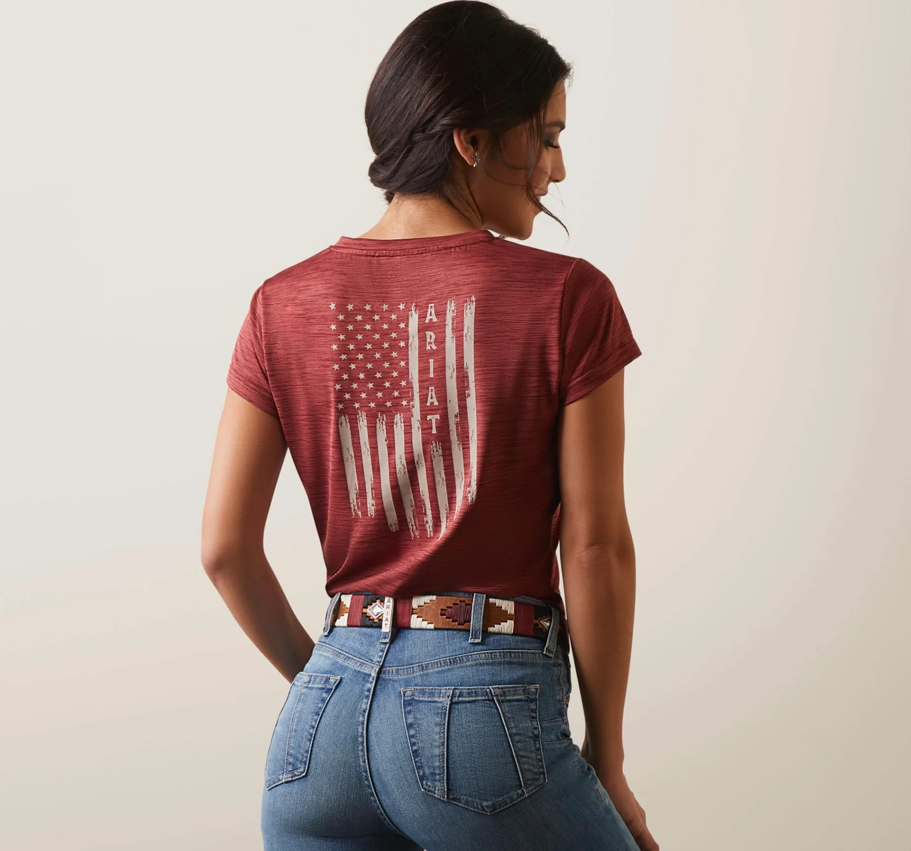 Final Sale ✨ Laguna Patriot T-Shirt-POMEGRANATE - Image 5