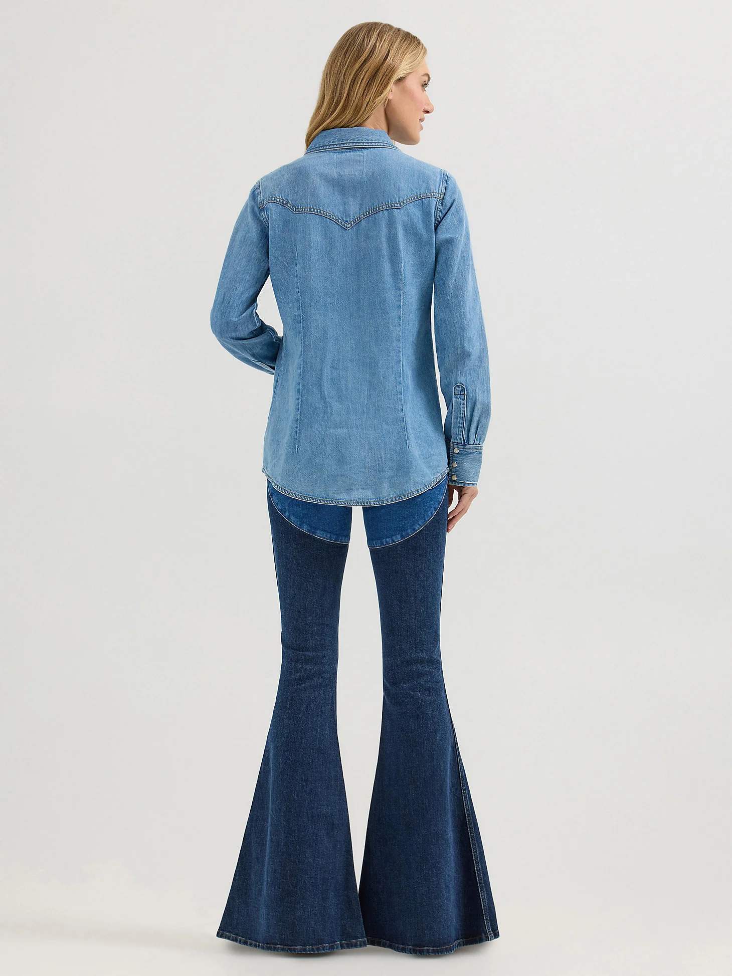 Wrangler X Lainey Wilson Western Denim Snap Up - Image 6