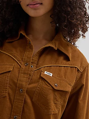 Lara Wrangler Western Corduroy Shirt - Image 2