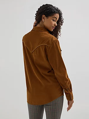 Lara Wrangler Western Corduroy Shirt - Image 4
