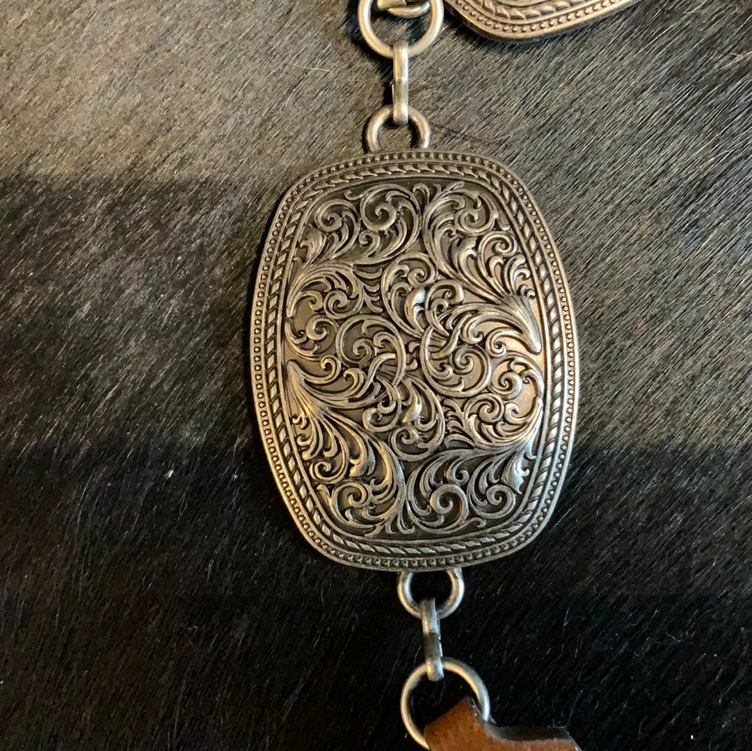 Large Concho Belt With Belt Closure - Image 2