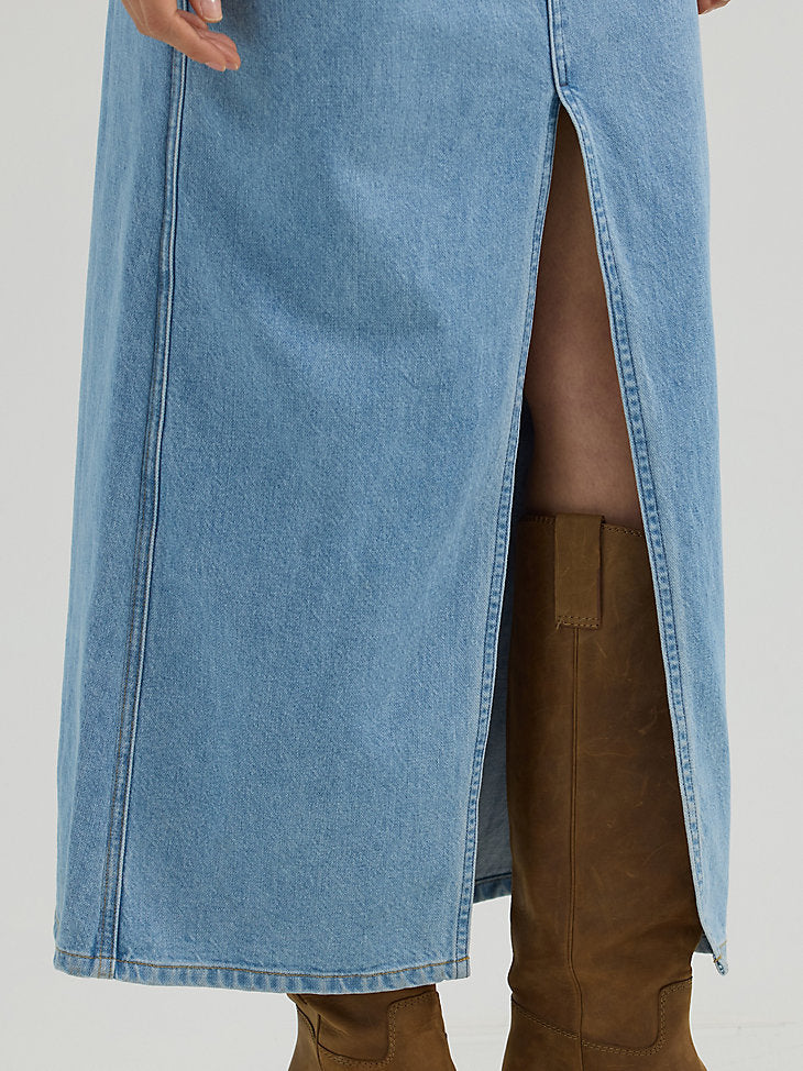 Laura Denim Maxi Dress - Image 8