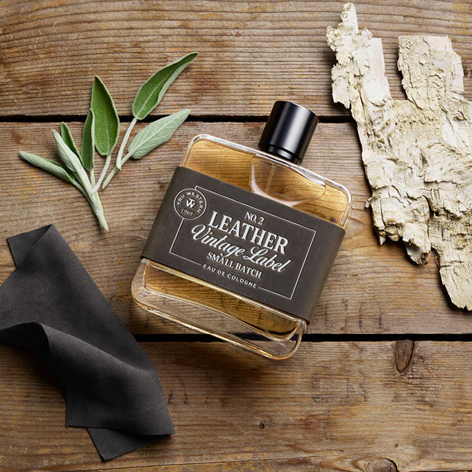 Leather #2 Small Batch Vintage Label Cologne - Image 2